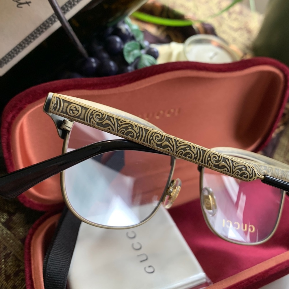 ⛔️SOLD⛔️ DO NOT BUY⛔️Authentic Gucci 49 Metal /Acetate optical glasses - Picture 11 of 12